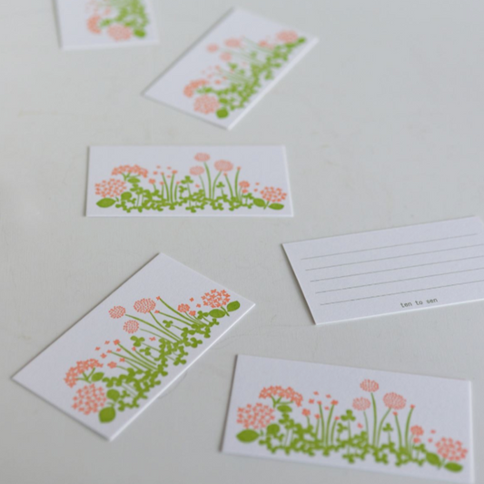 ten to sen Letterpress Card Set · Little Garden · Set of 20 / Classiky