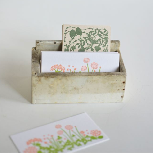 ten to sen Little Garden Letterpress Card Set · Classiky