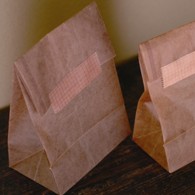 Grid 30mm Kraft Paper Tape / Red · Classiky