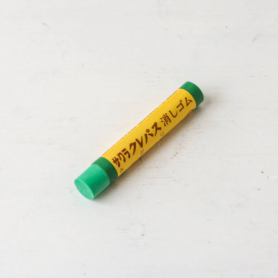 Green Sakura Cray-Pas Eraser