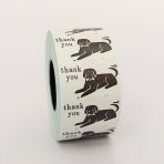 Thank You Dog Large Sticker Roll · 36 Sublo