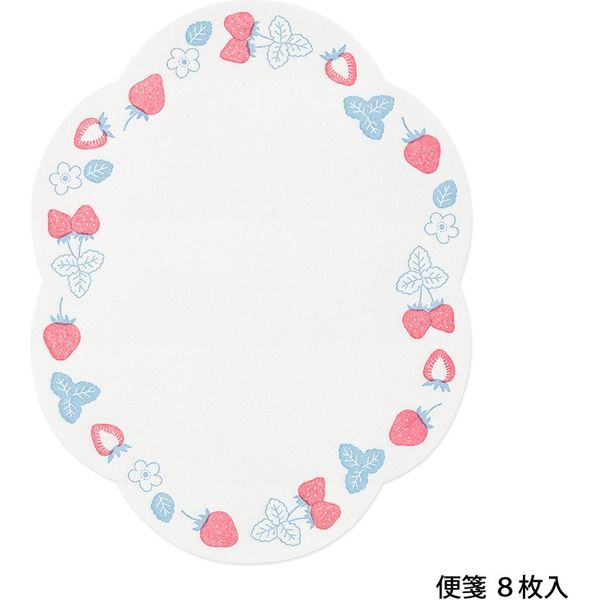 Strawberry Letterpress Die-Cut Letter Set · Midori