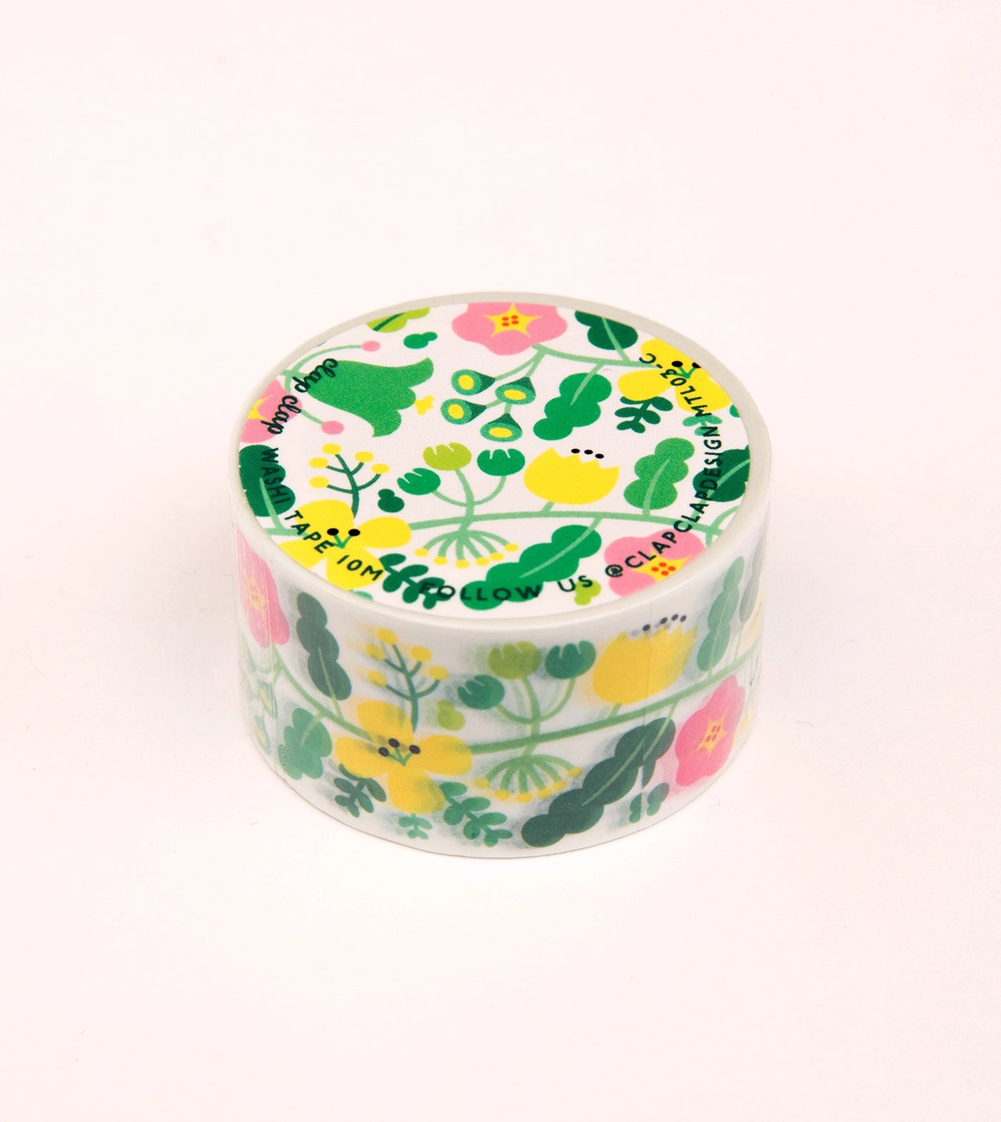 Green Floral Pattern Washi Tape · Clap Clap