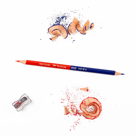 Tombow 8900-VP Colored Pencil - Red & Blue / Single