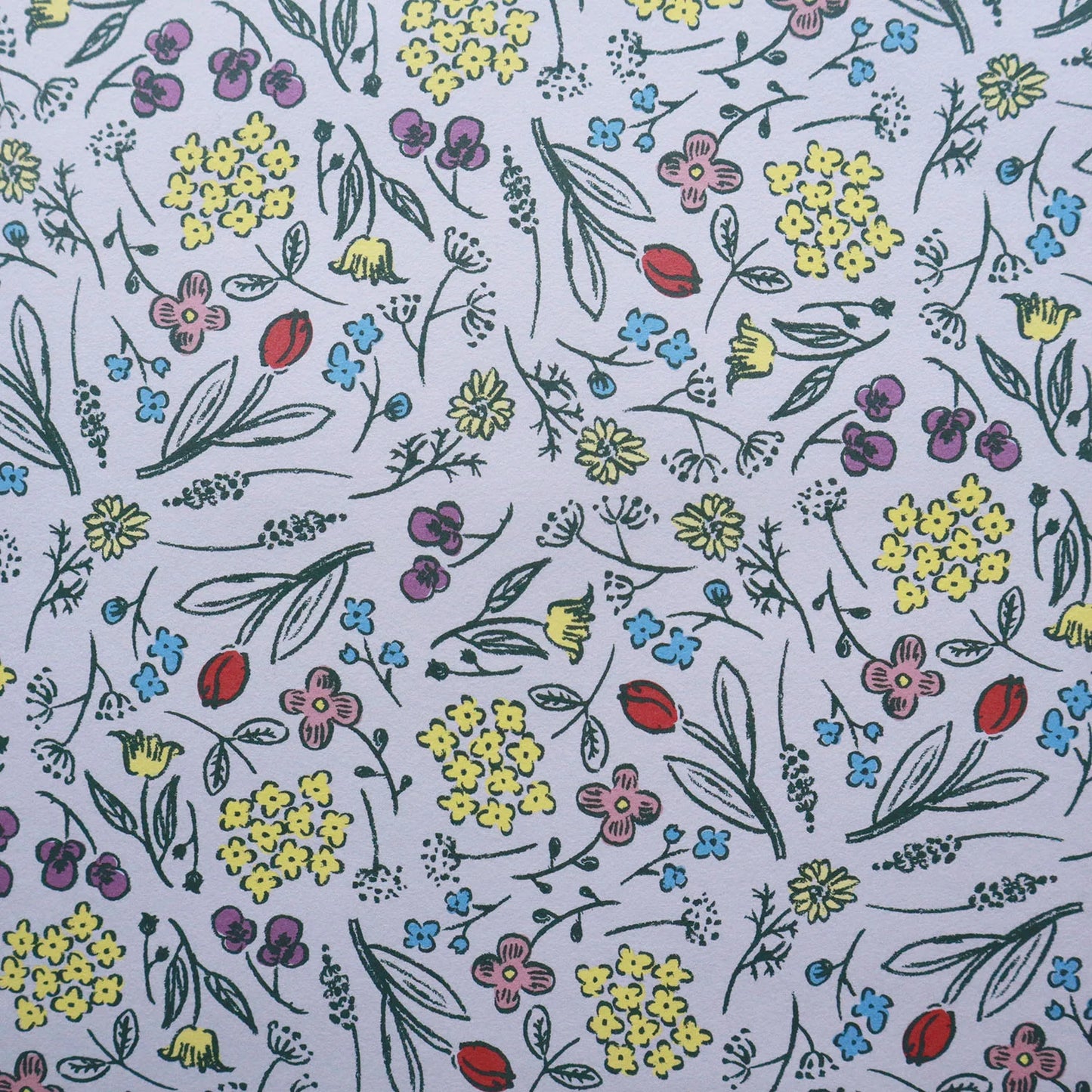 Spring Promenade Pattern Wrapping Paper · Regaro Papiro