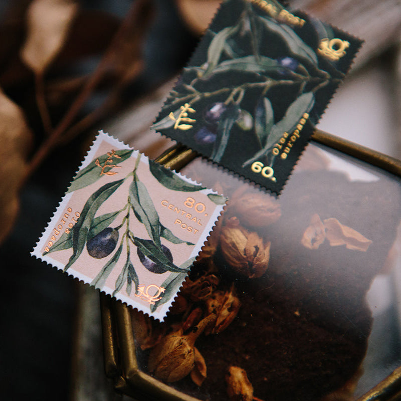 Olive Branches Stamp Style Sticker · OURS Studio