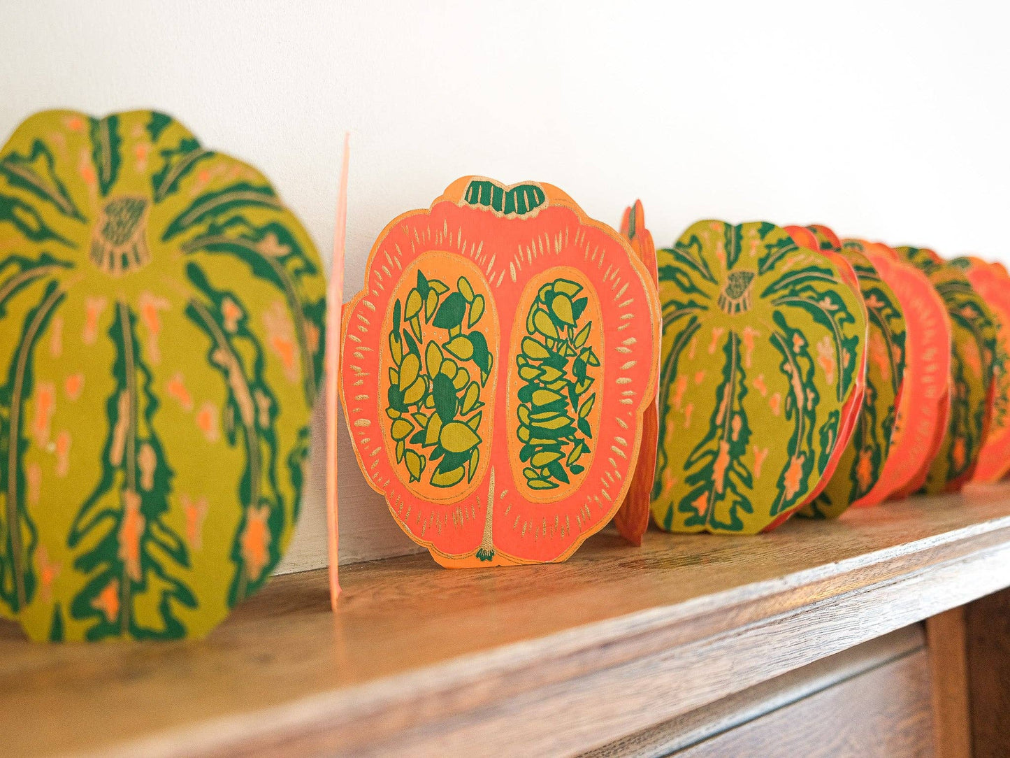 Pumpkins Concertina Garland · East End Press