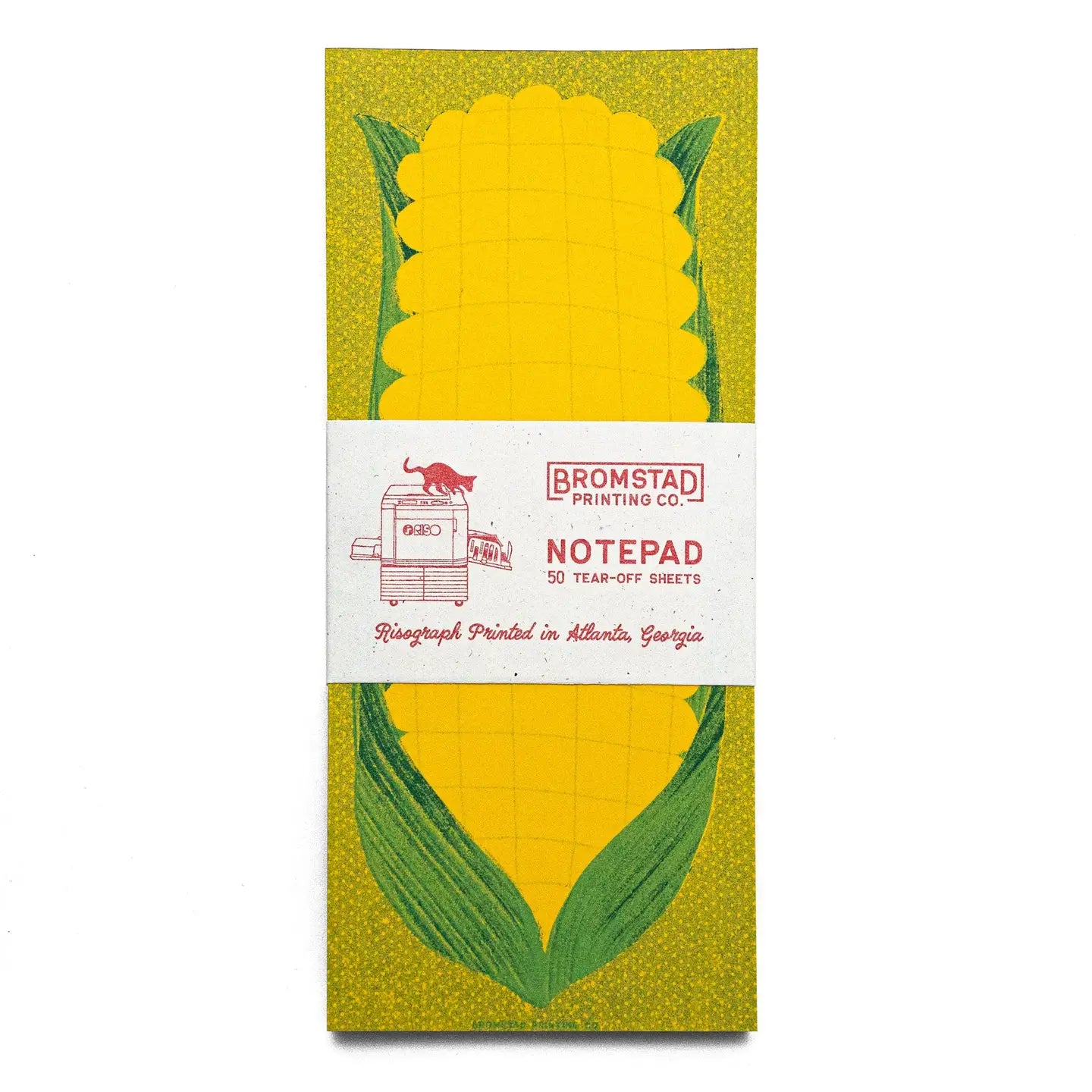 Corn Risograph Notepad · Bromstad Printing Co.