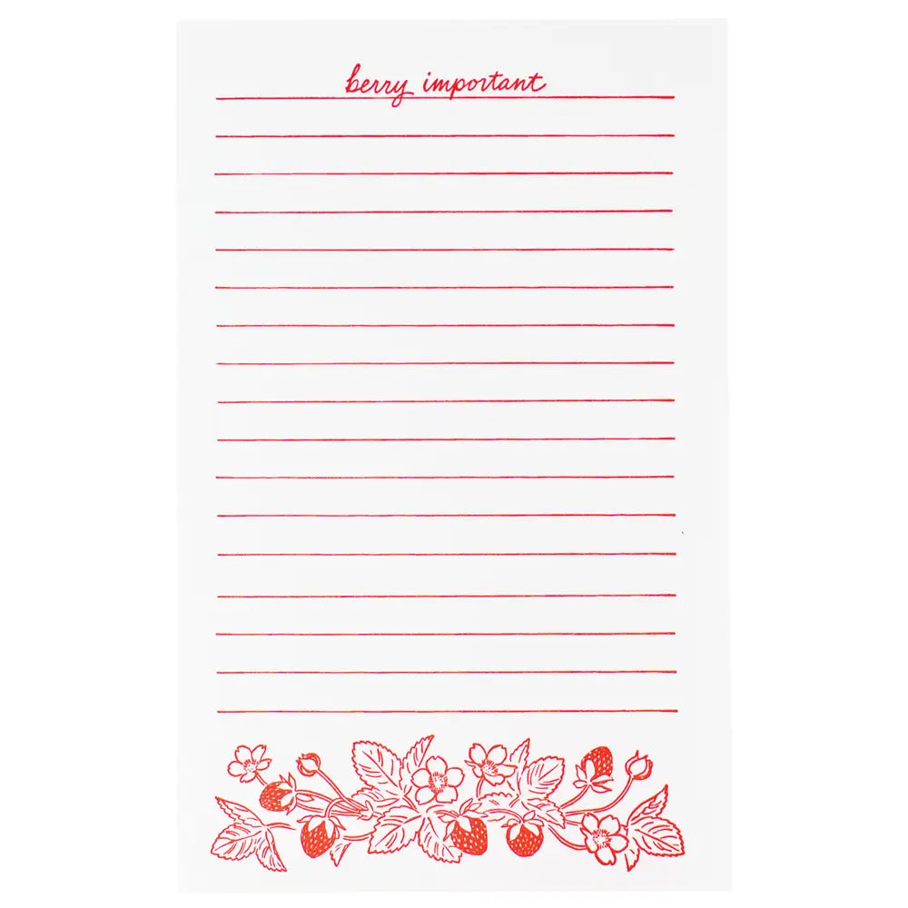 Strawberry Notepad
