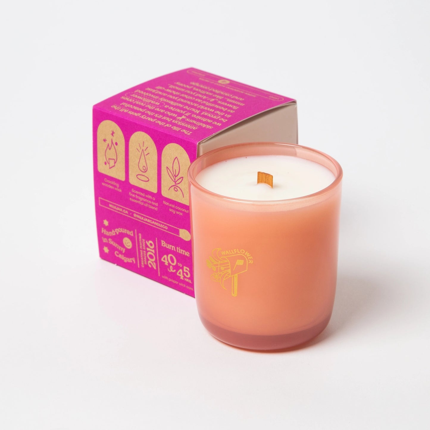 Wallflower (Tobacco & Peony) Coconut Soy Candle · Milk Jar Candle Co.