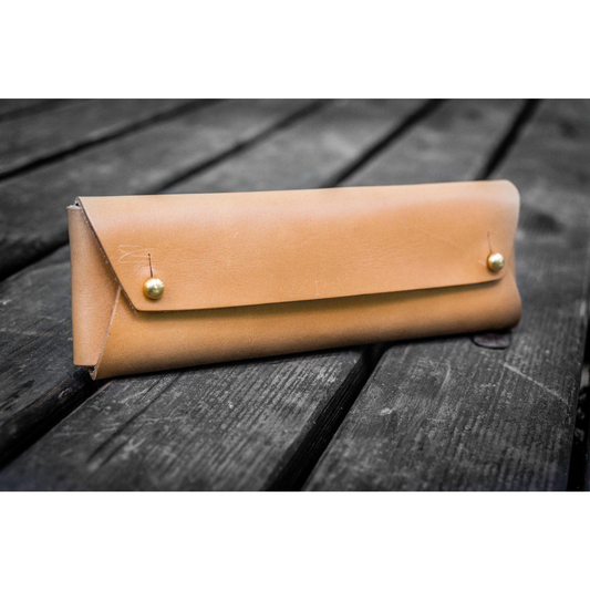 Student Leather Pencil Pouch / Natural · Galen Leather Co.