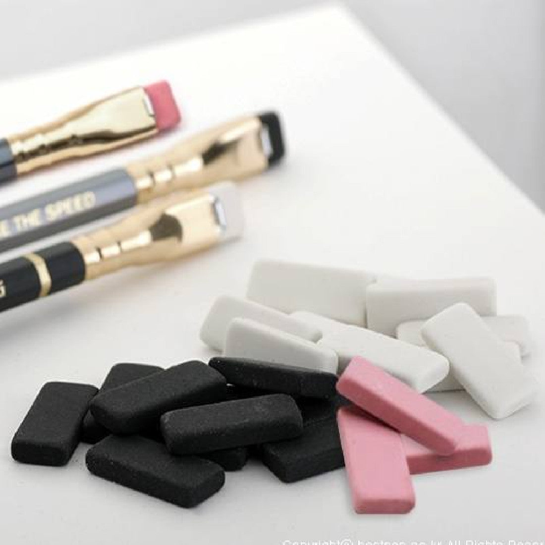 Blackwing Replacement Black Erasers - Set of 10