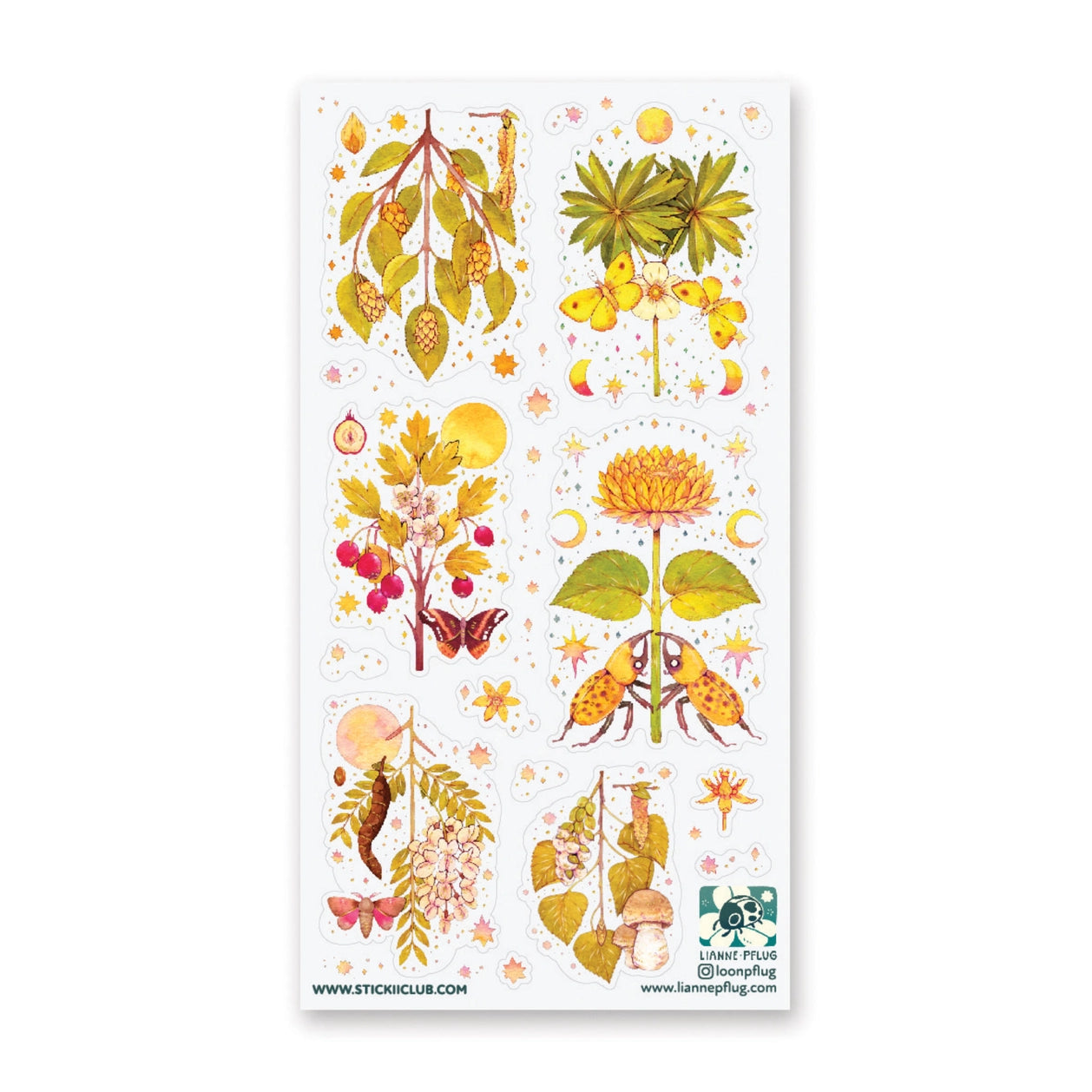 Golden Garden Sticker Sheet · STICKII