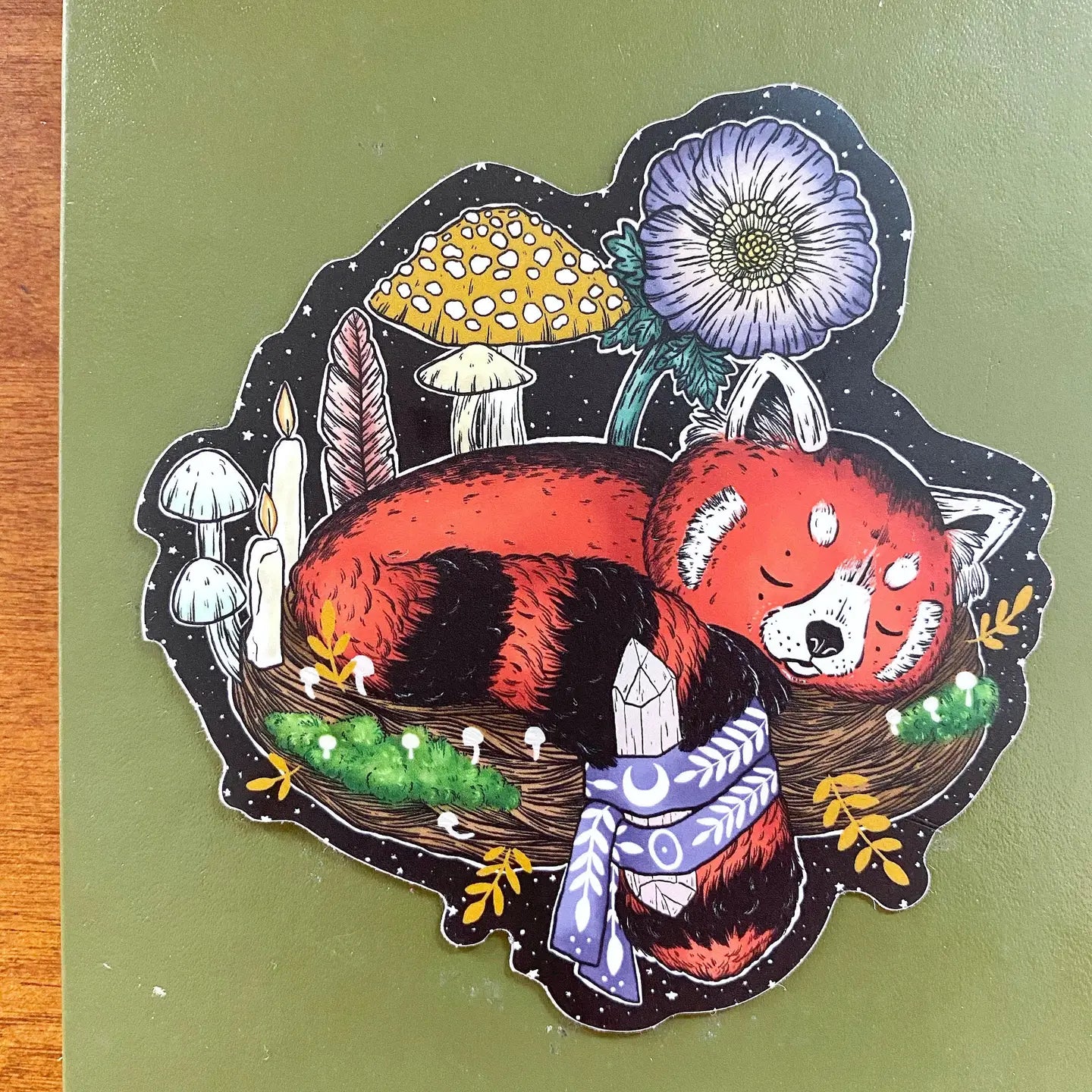 Magical Red Panda Sticker · Marika Paz Illustration