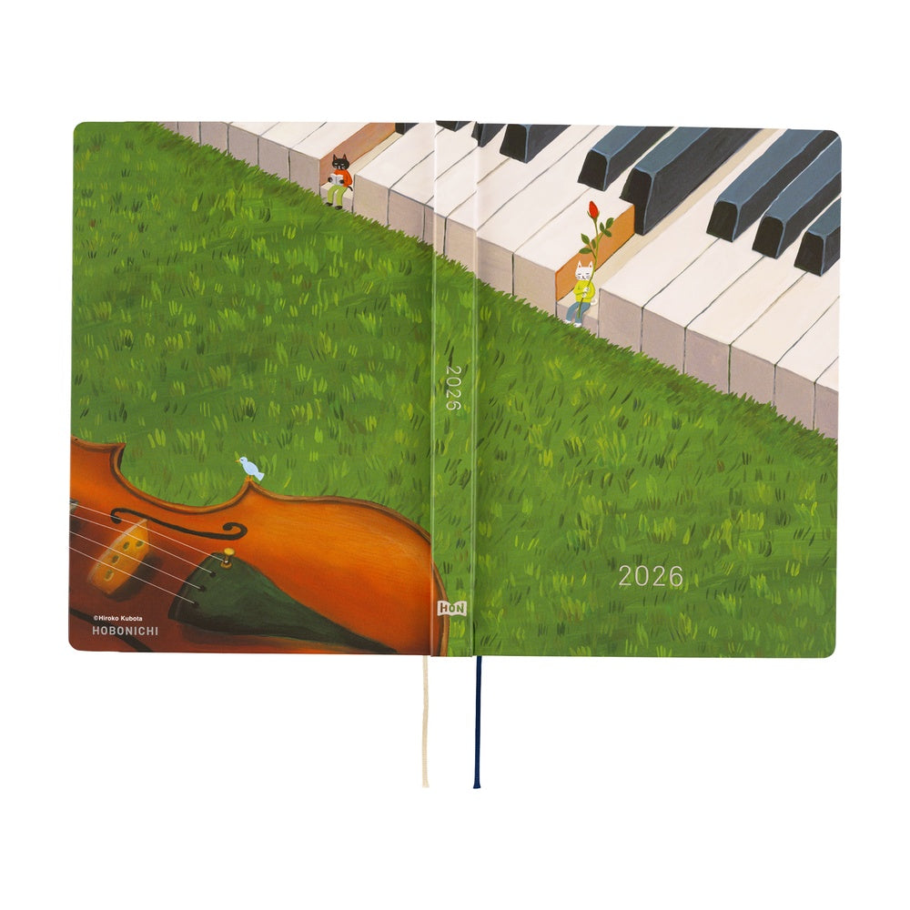 2026 Hobonichi Techo A5 English HON / Hiroko Kubota: Waiting on the Chord《January Start | English | A5》