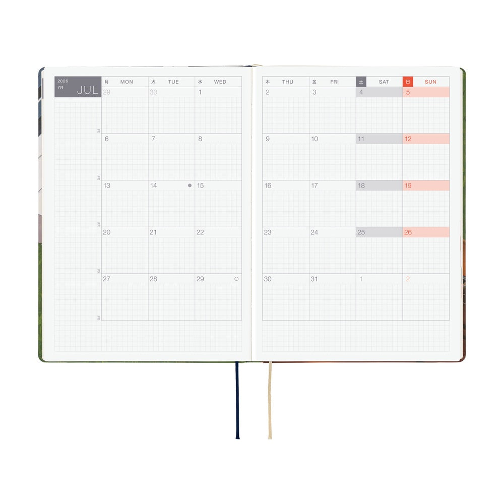 2026 Hobonichi Techo A5 English HON / Hiroko Kubota: Waiting on the Chord《January Start | English | A5》