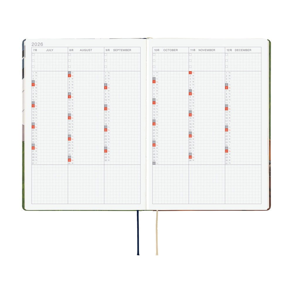 2026 Hobonichi Techo A5 English HON / Hiroko Kubota: Waiting on the Chord《January Start | English | A5》