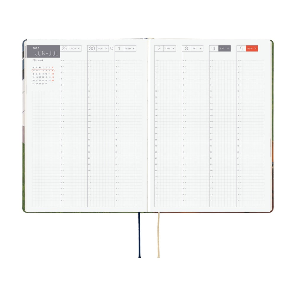 2026 Hobonichi Techo A5 English HON / Hiroko Kubota: Waiting on the Chord《January Start | English | A5》