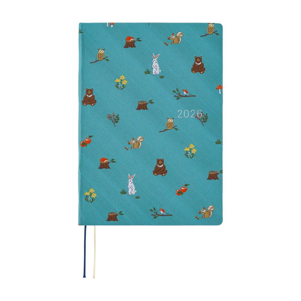 2026 Hobonichi Techo A5 English HON / Bow & Tie: In the Forest《January Start | English | A5》