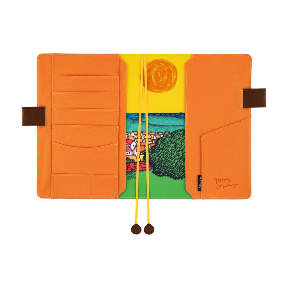 2026 Hobonichi Techo English Cousin Book / 100%ORANGE: Where’s the Squirrel Going 《January Start | English | A5》