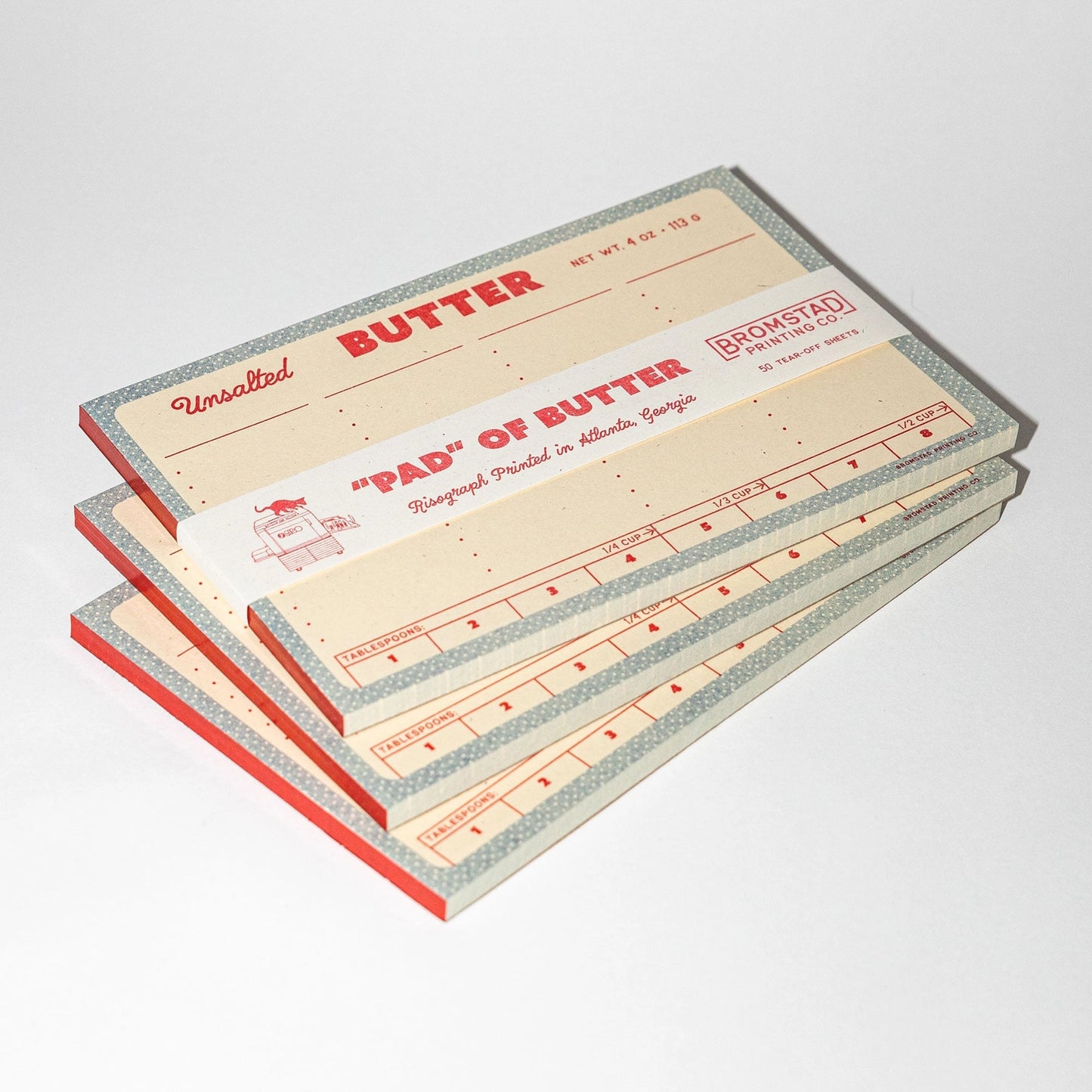Butter Risograph Notepad · Bromstad Printing Co.