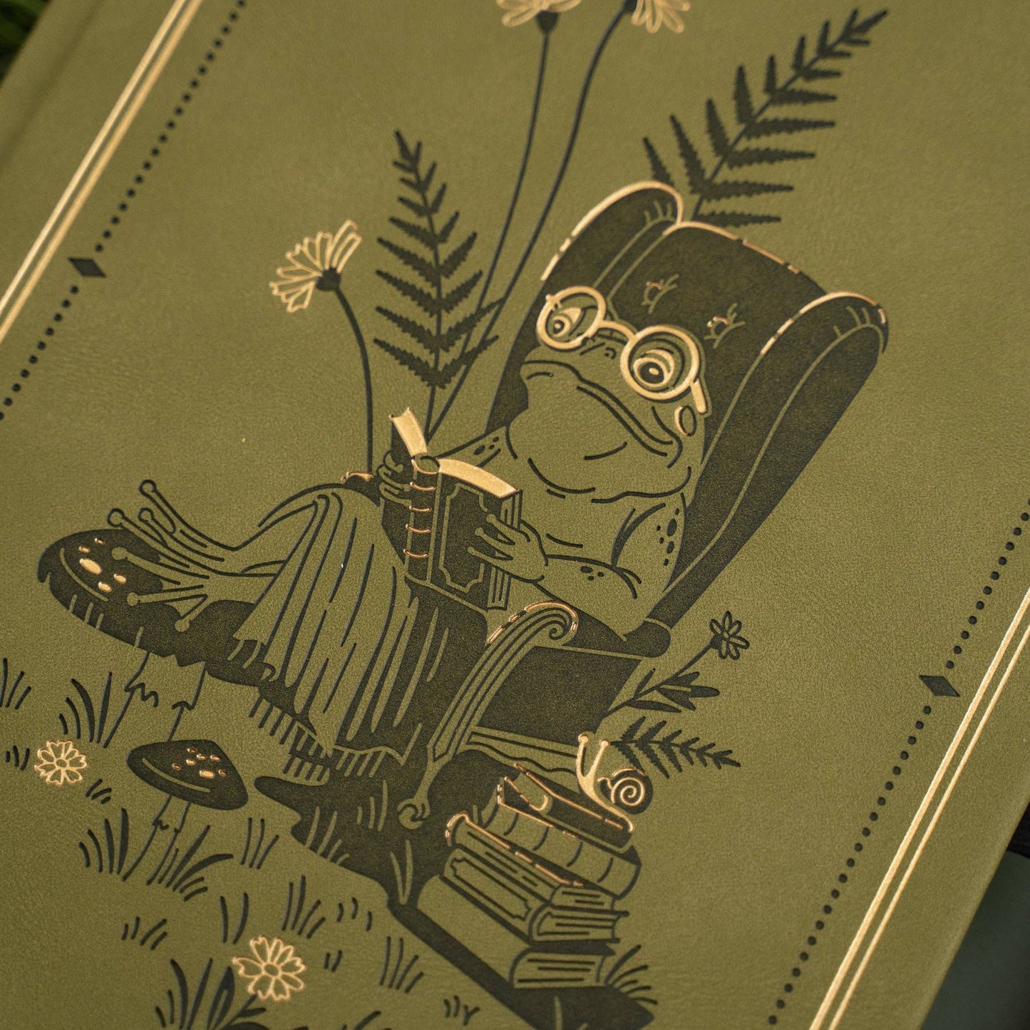 Literary Frog Dot Grid Notebook · Archer & Olive