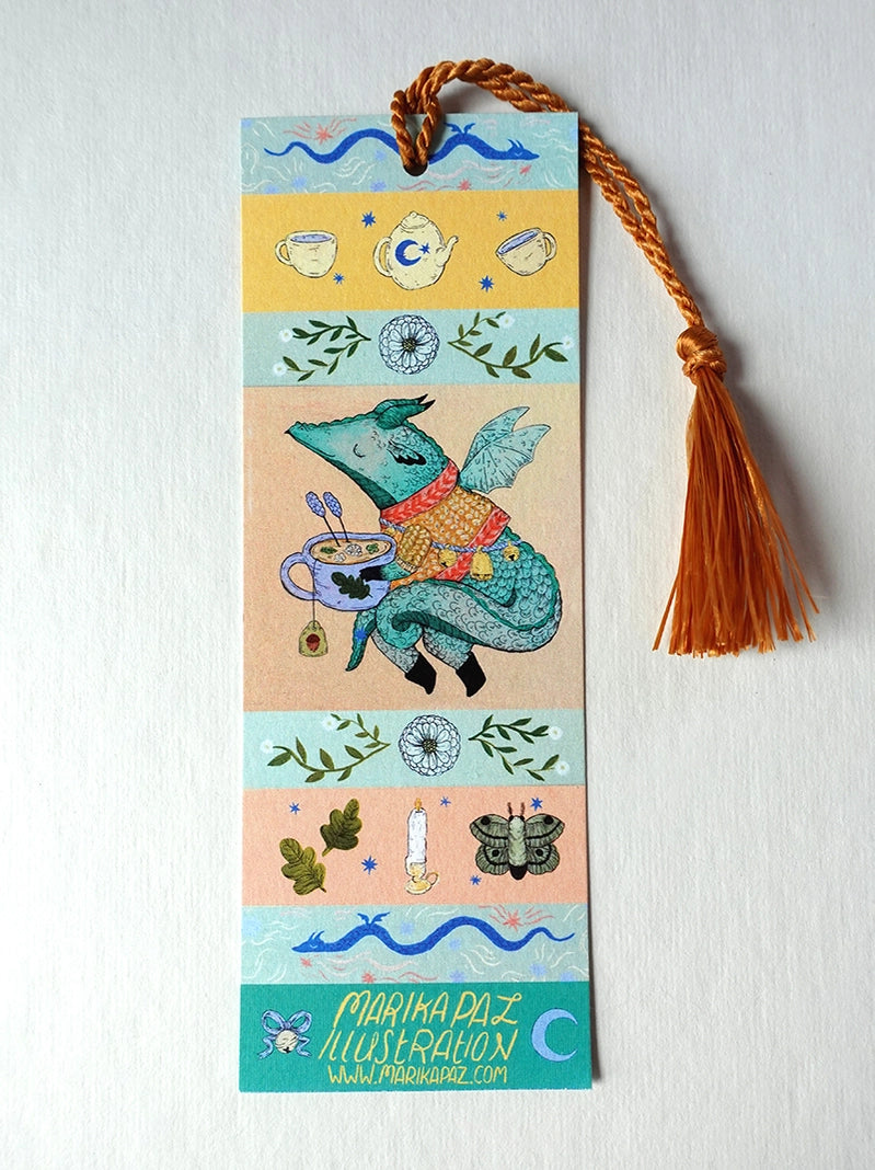 Dragon Adventure Bookmark · Marika Paz Illustration