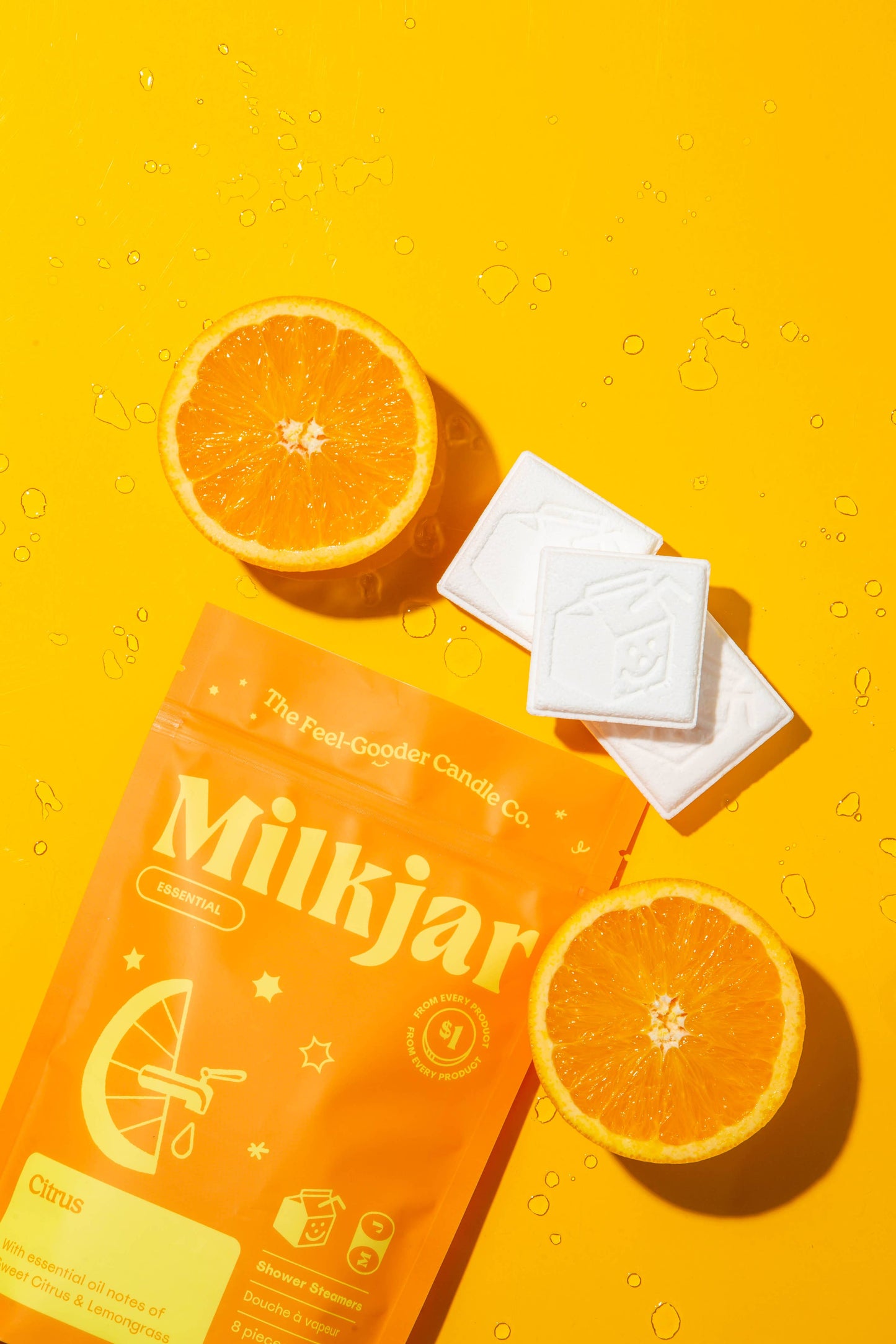 Citrus Essential Oil Shower Steamers · Milk Jar Candle Co.