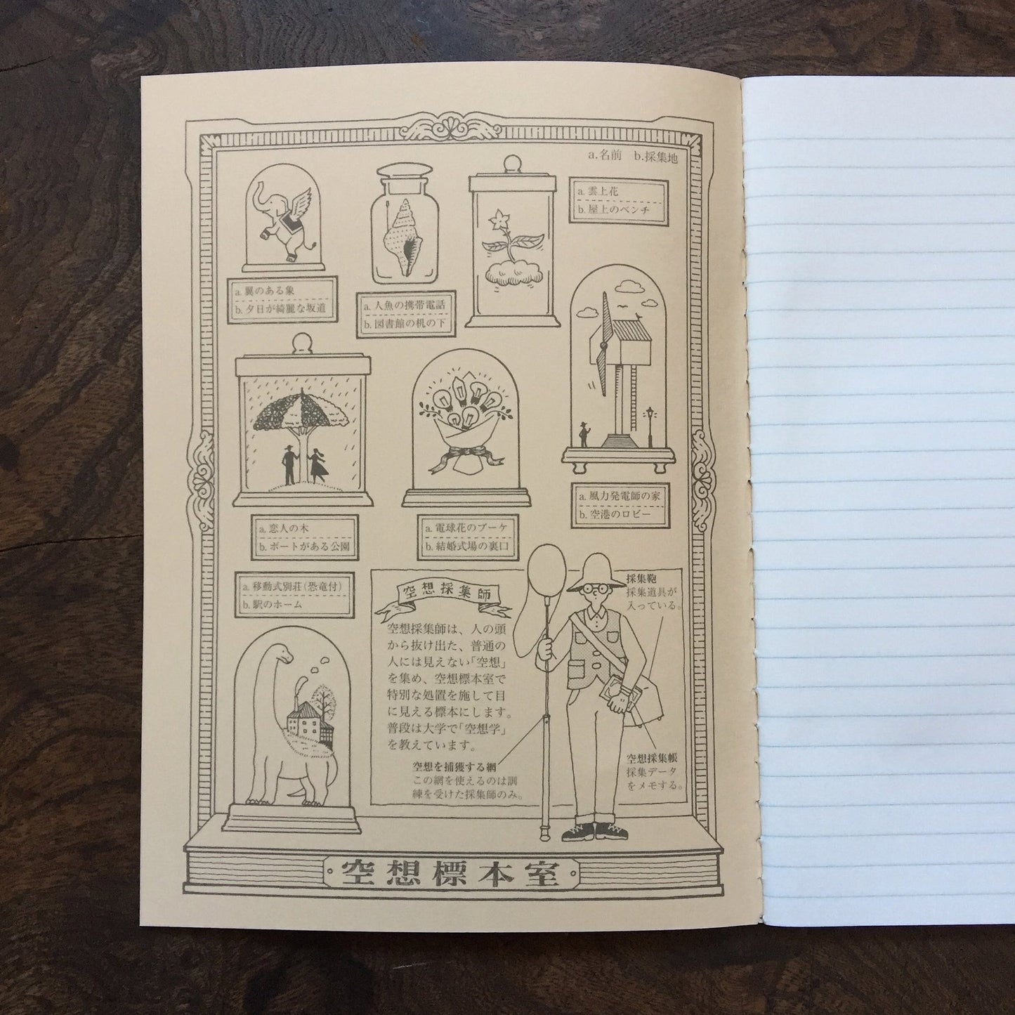 Kyupodo Fantasy Collection Notebook - Brown