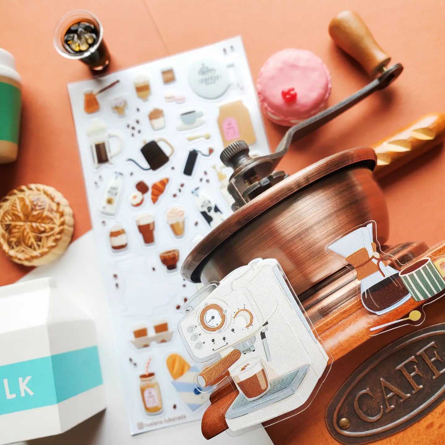 Cafe Vibes Sticker Sheet Sticker Sheet · STICKII