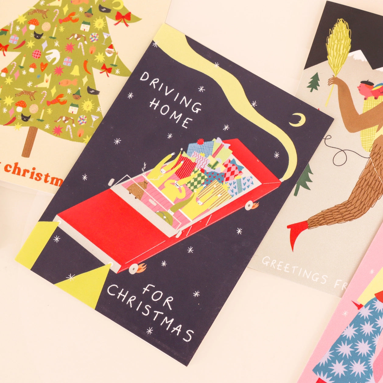 Driving Home For Christmas Card · Little Black Cat Illustrated Goods