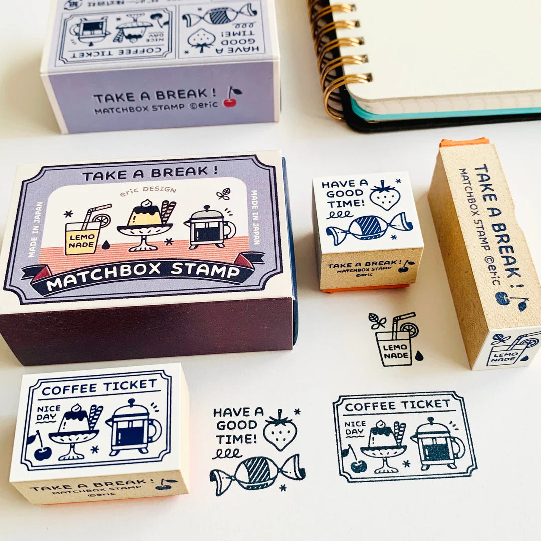 eric small things x SANBY Matchbox Rubber Stamp Set