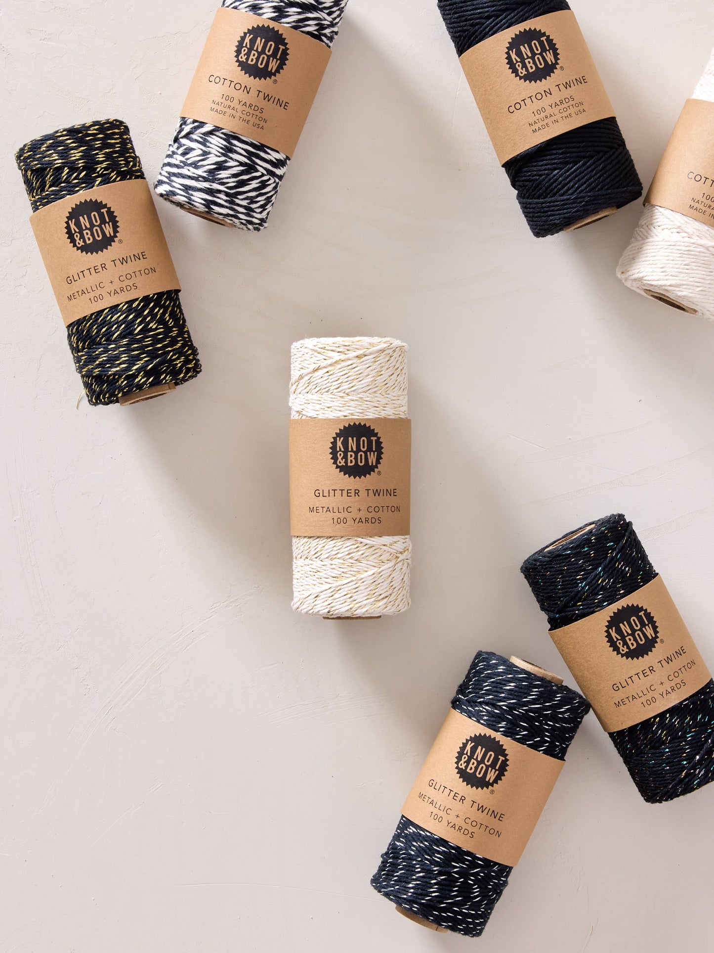 Black Cotton Baker's Twine · Knot & Bow