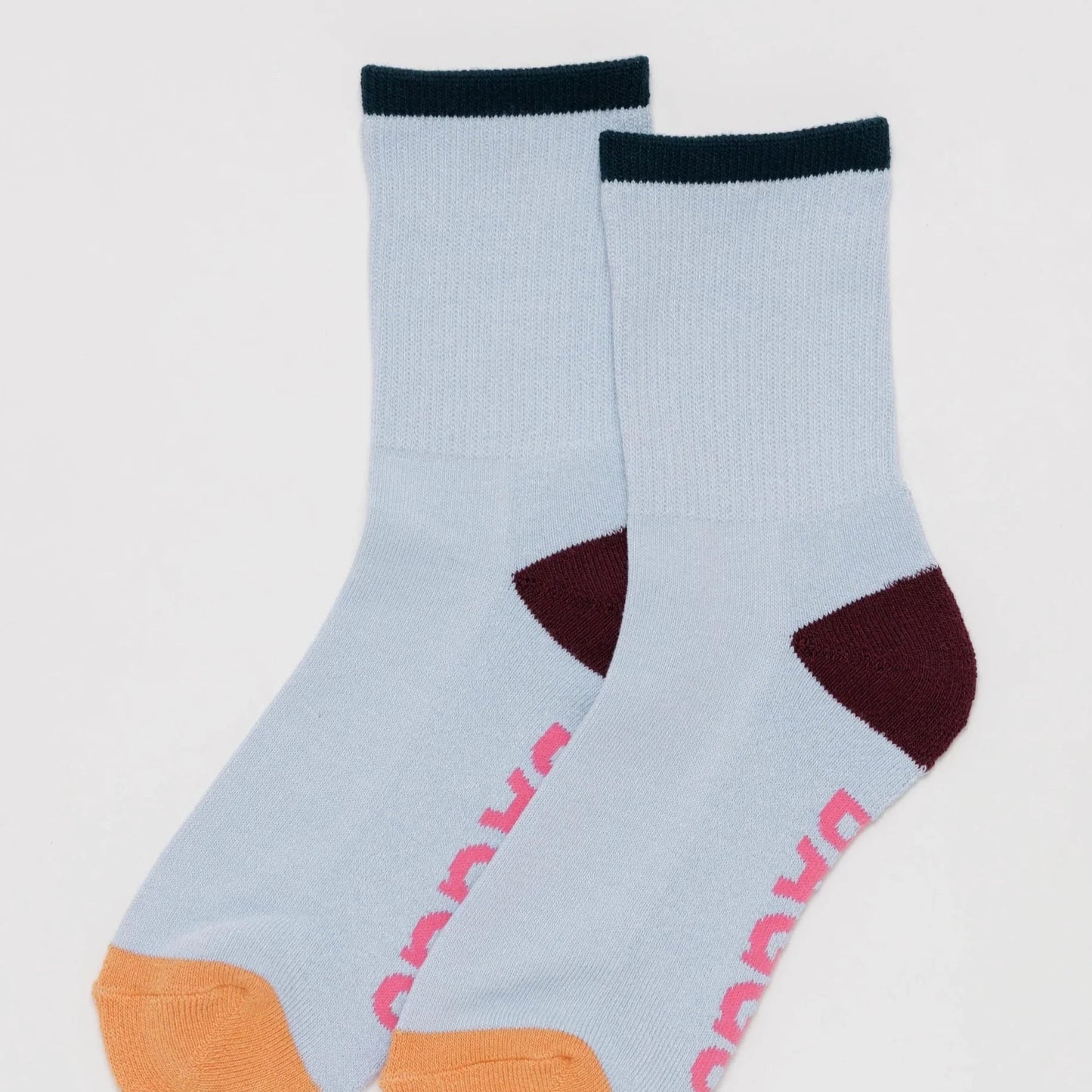 Light Blue Mix / Baggu Ribbed Sock