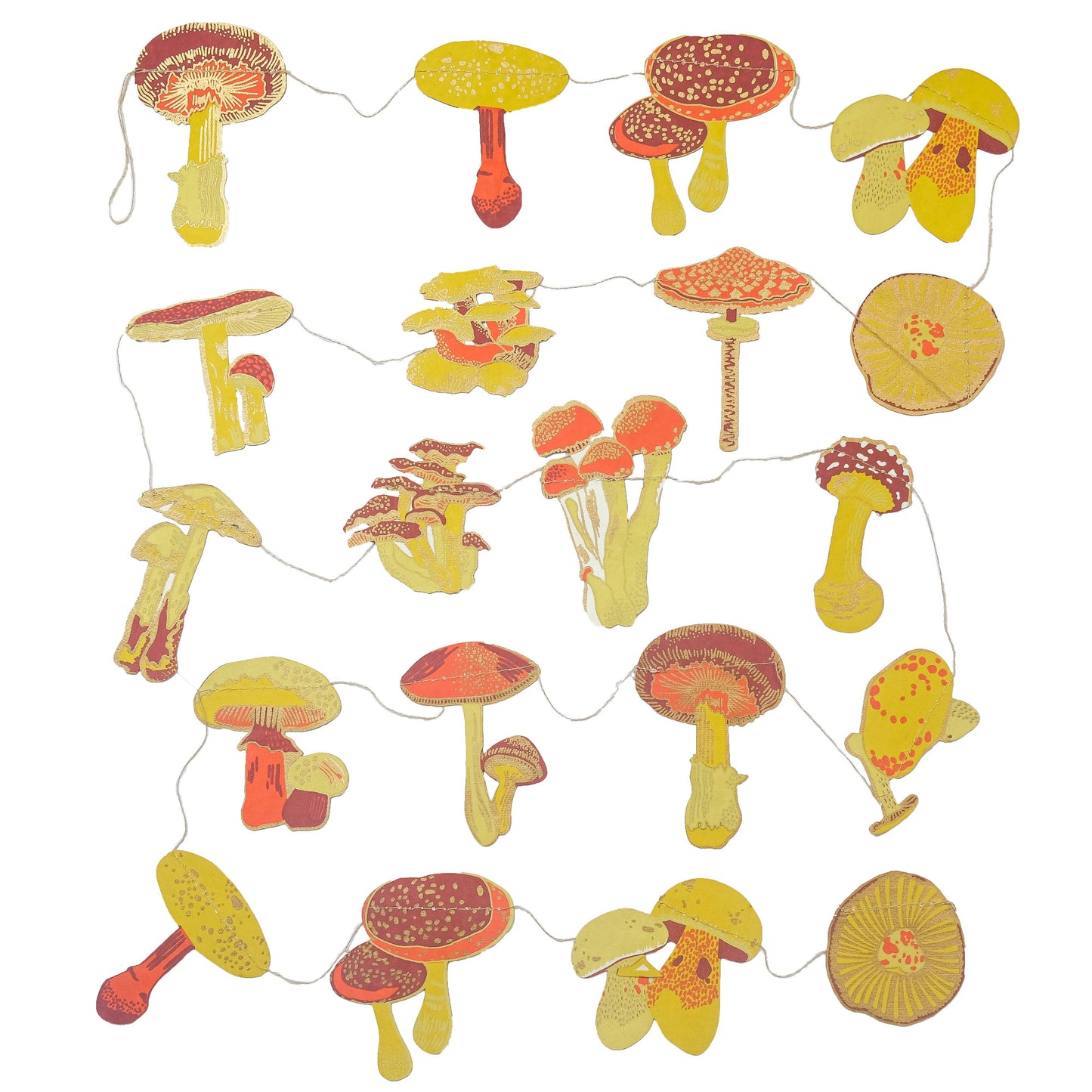Mushroom Sewn Garland · East End Press