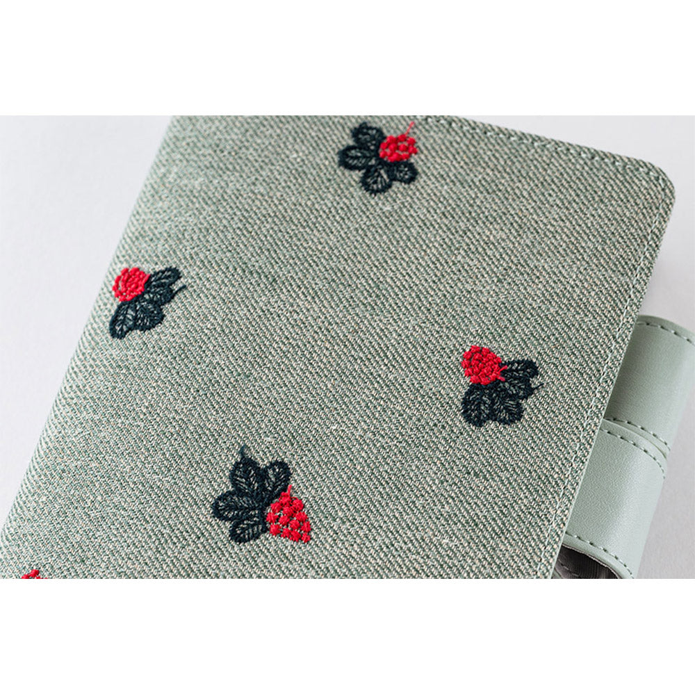 mina perhonen: light berry (Green) / A6 Original Cover for Hobonichi Techo