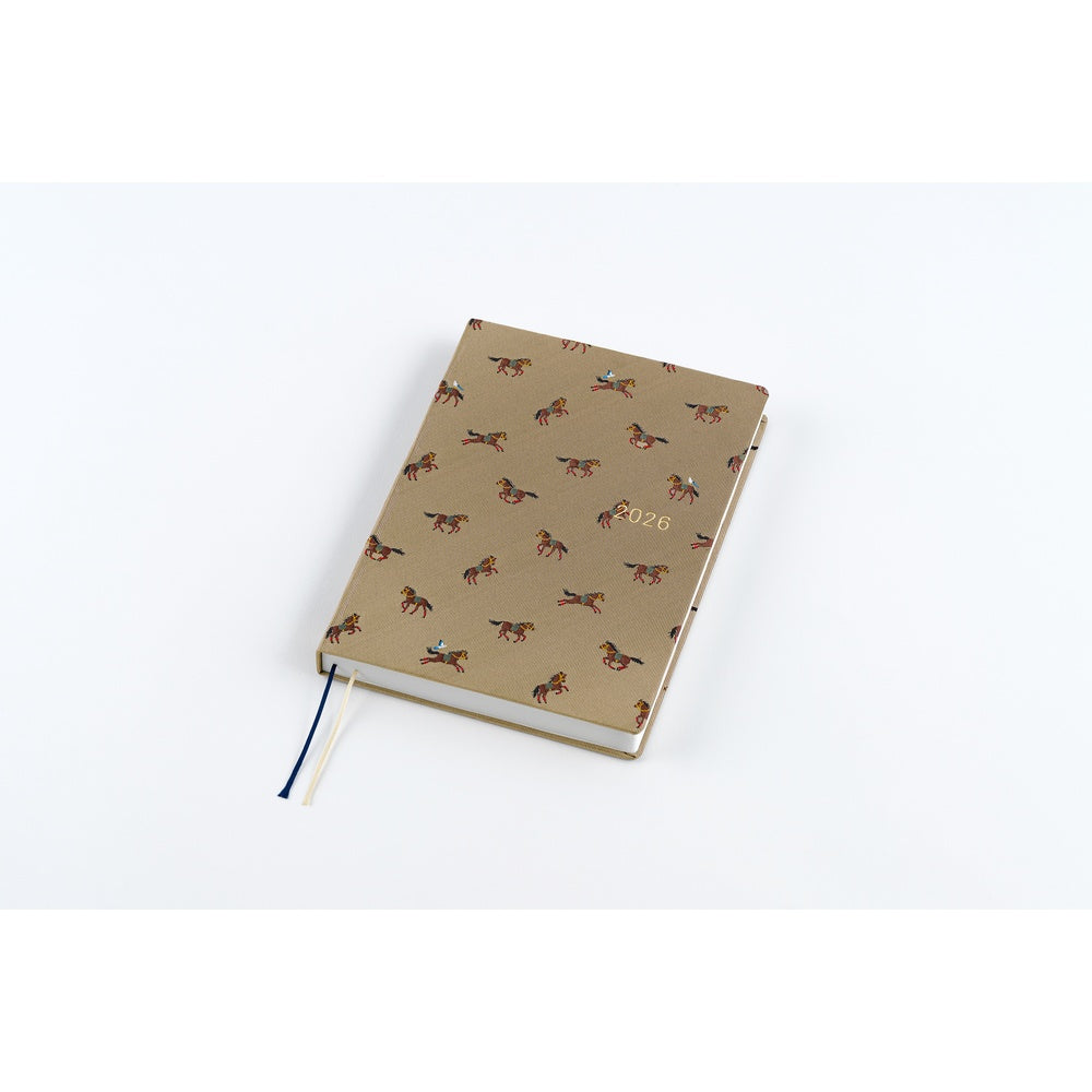 2026 Hobonichi Techo A5 English HON / Bow & Tie: Galloping Horses《January Start | English | A5》