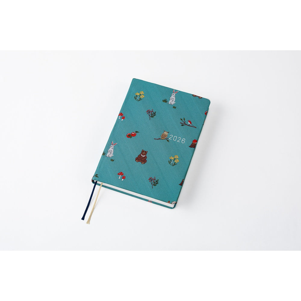 2026 Hobonichi Techo A6 HON / Bow & Tie: Bow & Tie: In the Forest《January Start | English | A6》