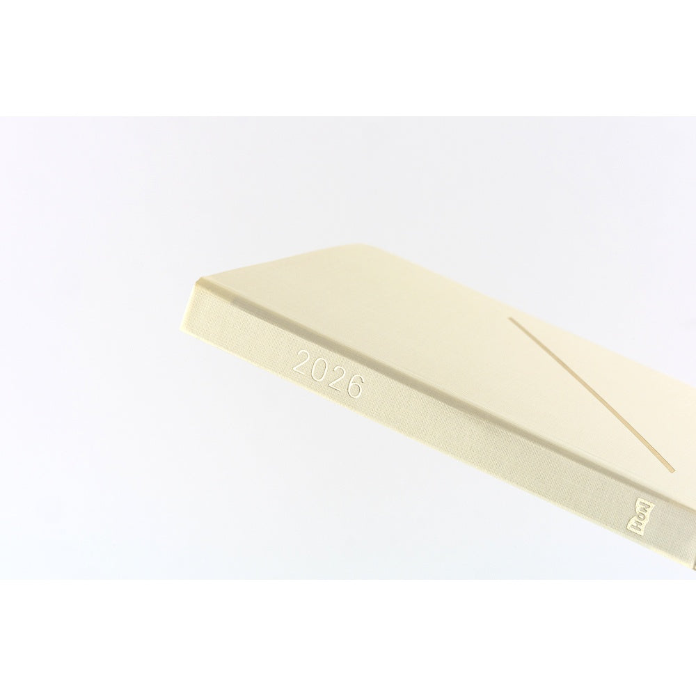 2026 Hobonichi Techo A6 English HON Slash / Ivory《January Start | English | A6》