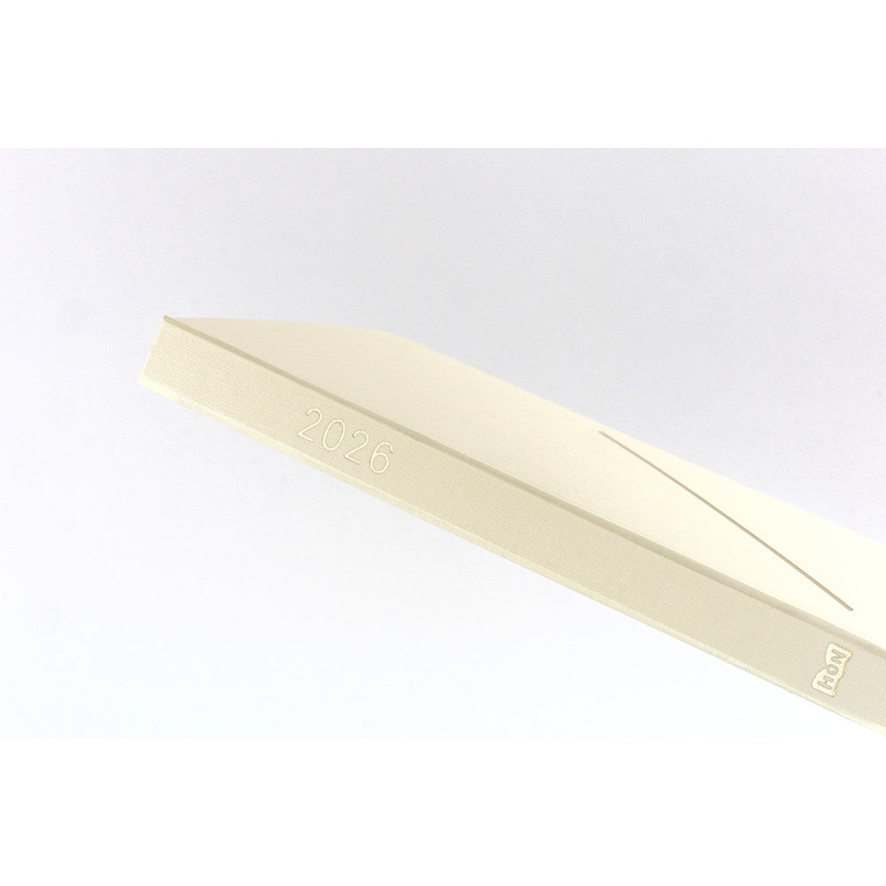 2026 Hobonichi Techo A5 English HON Slash / Ivory《January Start | English | A5》