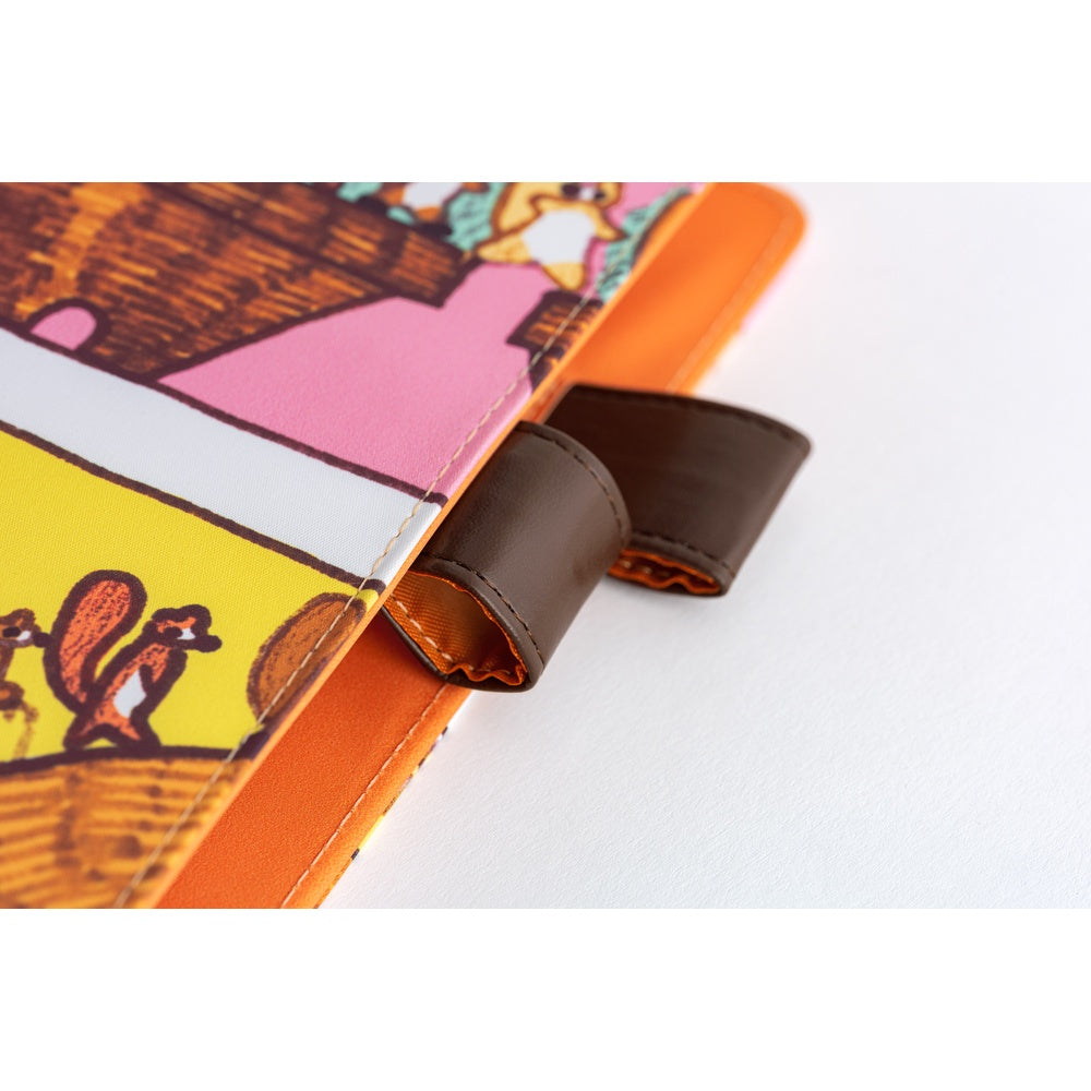 2026 Hobonichi Techo English Cousin Book / 100%ORANGE: Where’s the Squirrel Going 《January Start | English | A5》