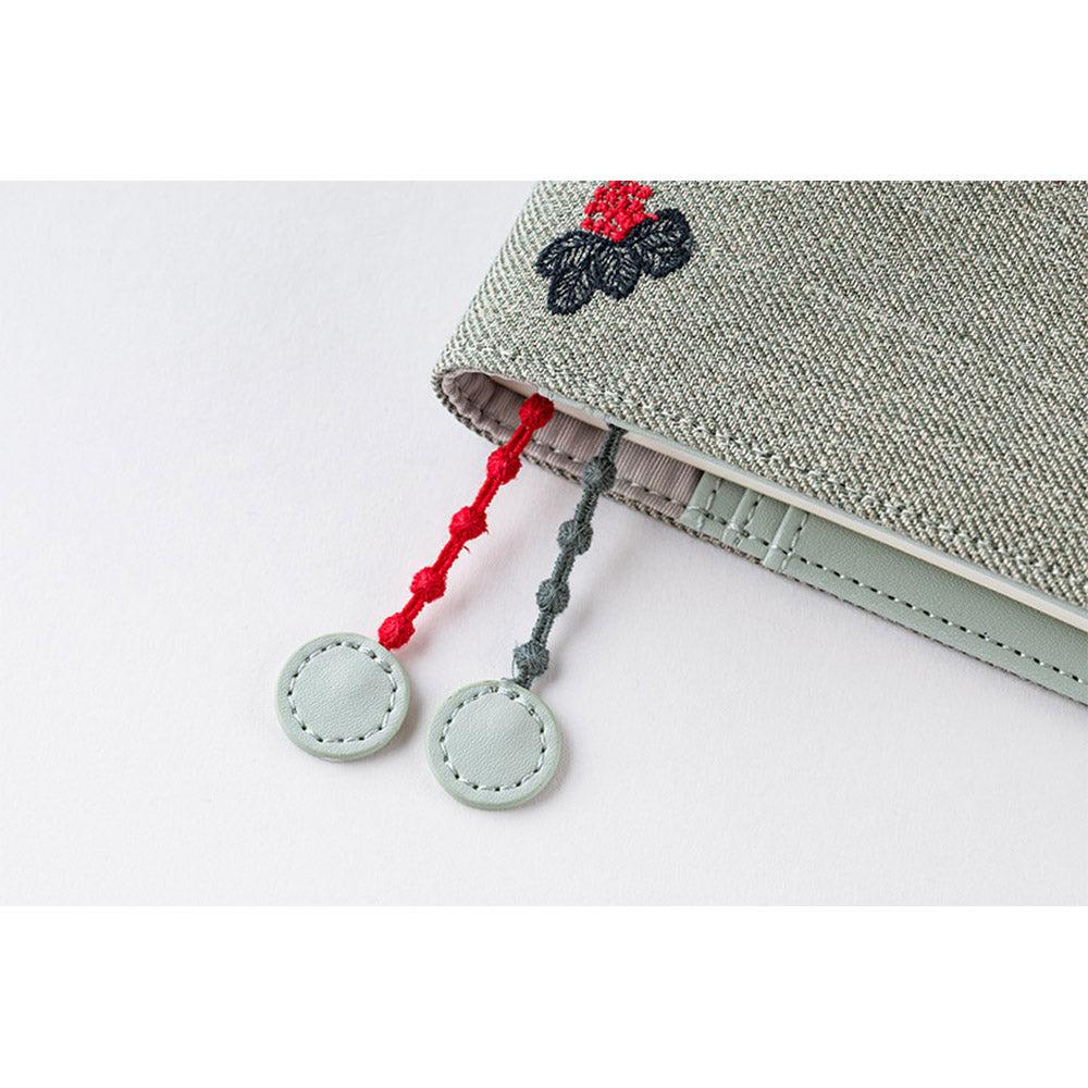 mina perhonen: light berry (Green) / A6 Original Cover for Hobonichi Techo