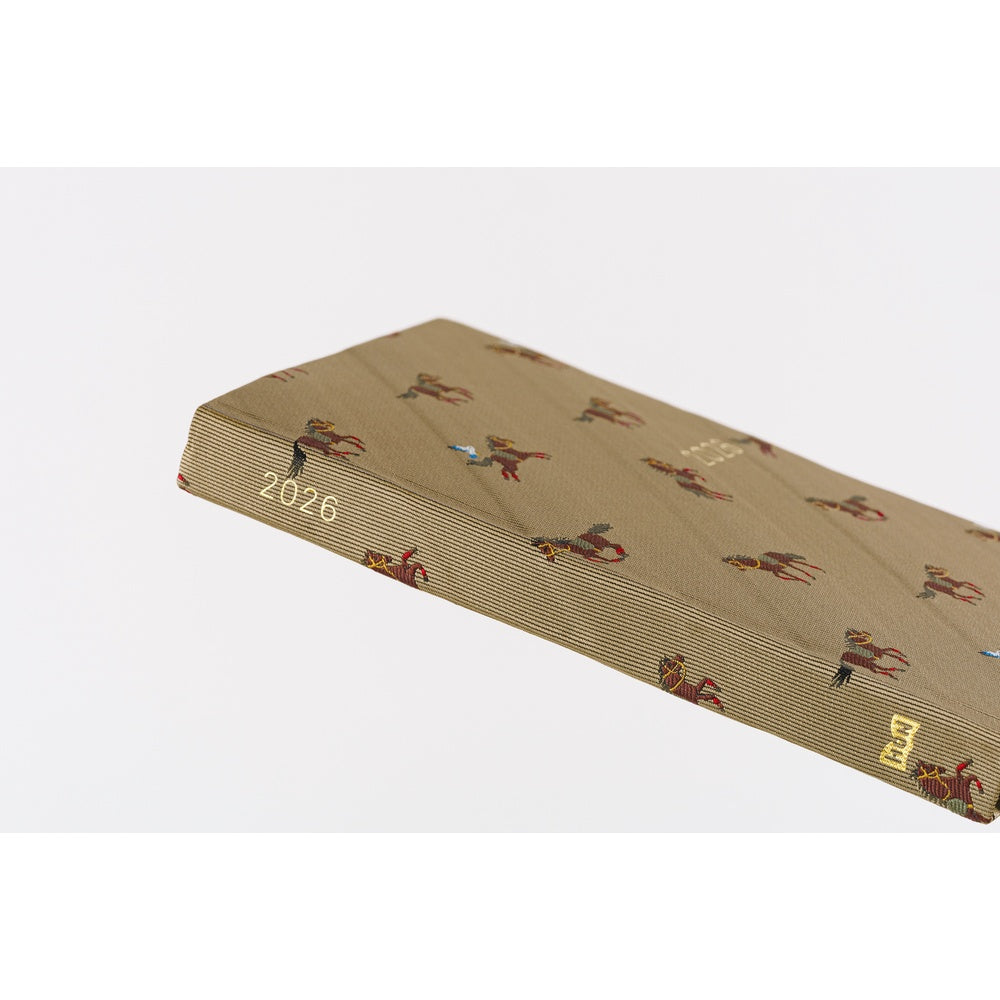 2026 Hobonichi Techo A6 HON / Bow & Tie: Galloping Horses《January Start | English | A6》
