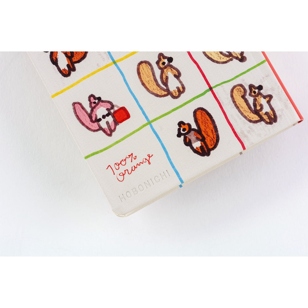 2026 Hobonichi English Weeks / 100%ORANGE: Squirrel’s Moving Day《January Start | English》