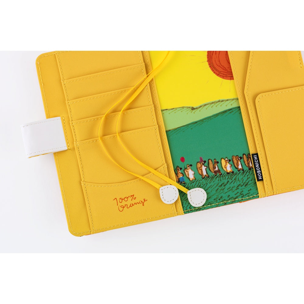 2026 Hobonichi Techo English Original Book +100%ORANGE: Squirrel Squadron《January Start | English | A6》