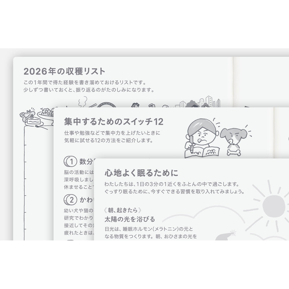 2026 Hobonichi Techo Japanese Original Avec Book《January Start | Japanese | 2-Book Set》