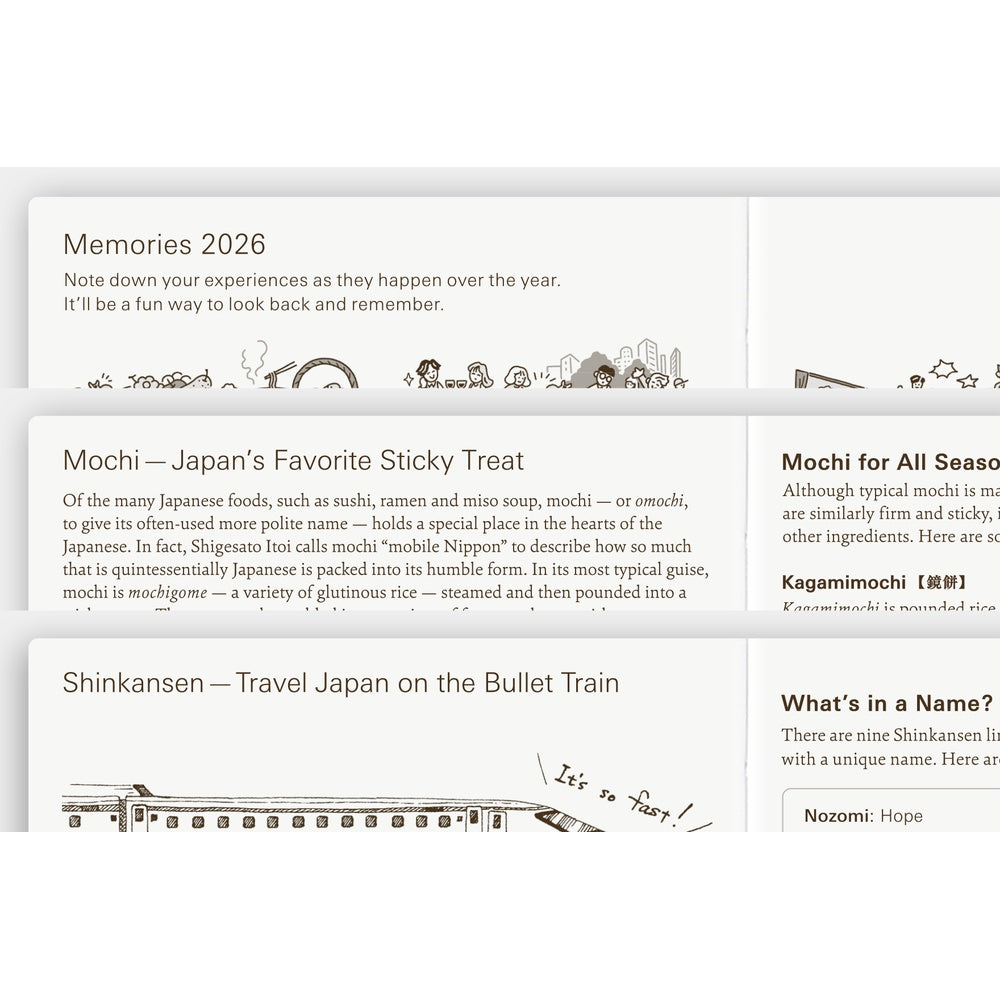 2026 Hobonichi Techo English Planner Book《January Start | English | A6》
