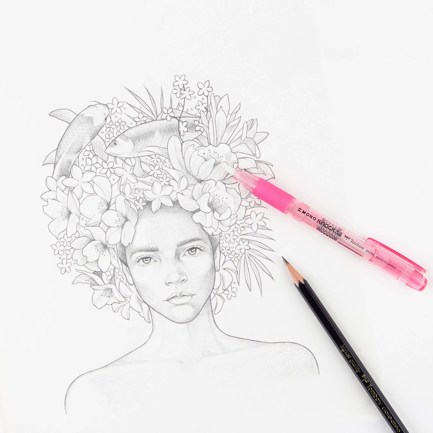 Tombow Mono Pink Knock Eraser