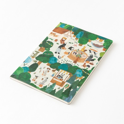 Forest Animal Yuru Log B6 Notebook · Midori