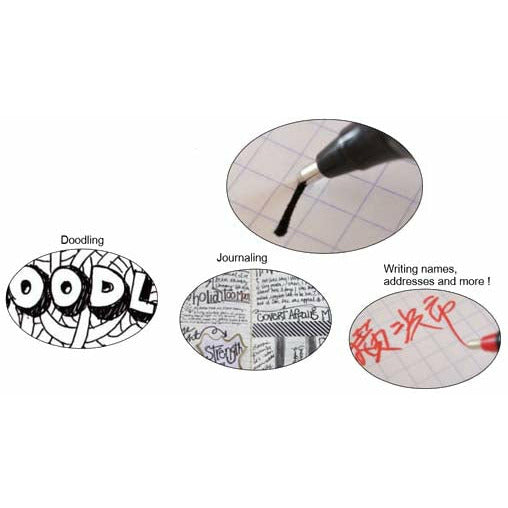 OHTO Black Body Fude Ball 1.5mm - Black